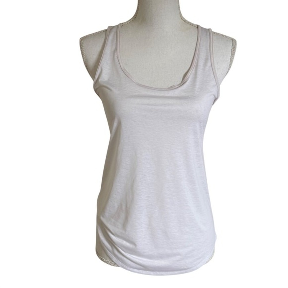 Lululemon Open Back Draped Tank Top White Yoga Training Womens Fits Sizeโ Small